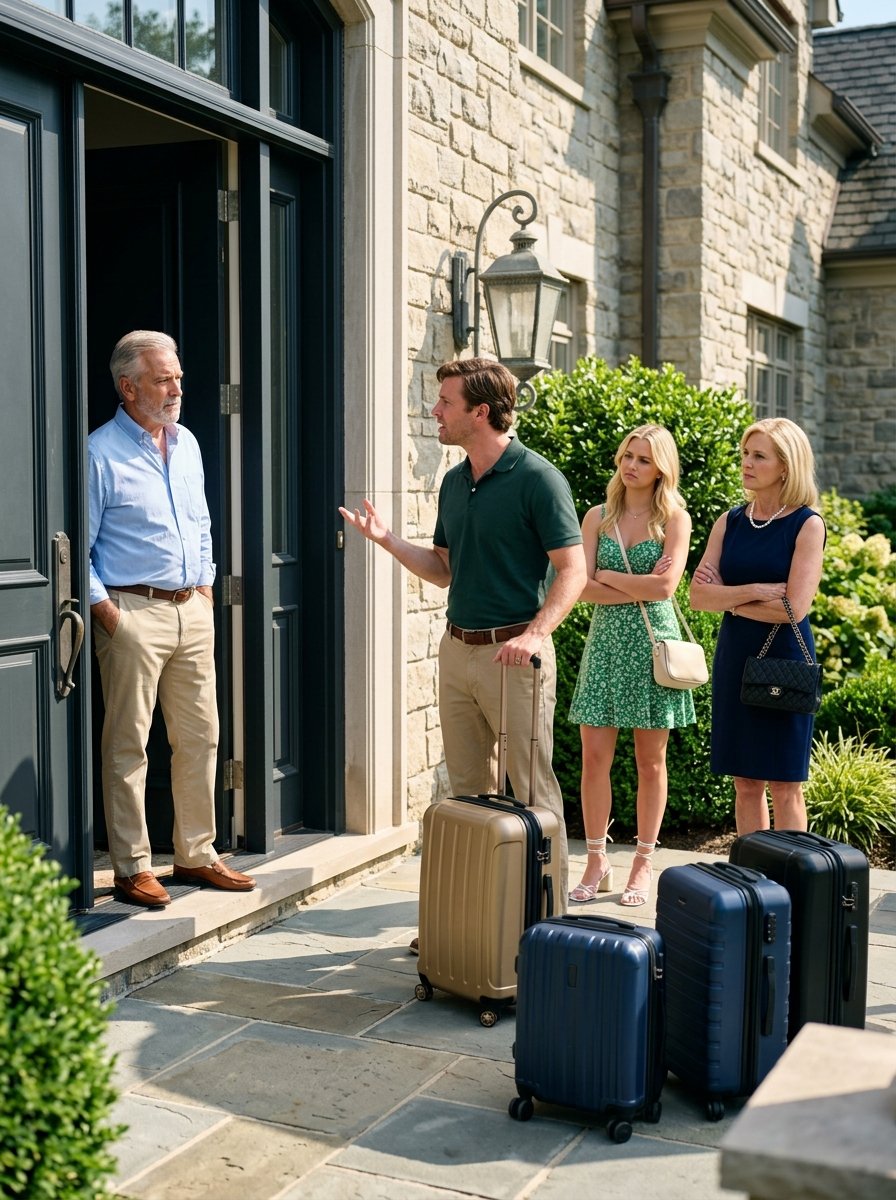 My Son Arrived With His Wife, Mother-in-Law, and Four Suitcases—Demanding Rooms in My House.