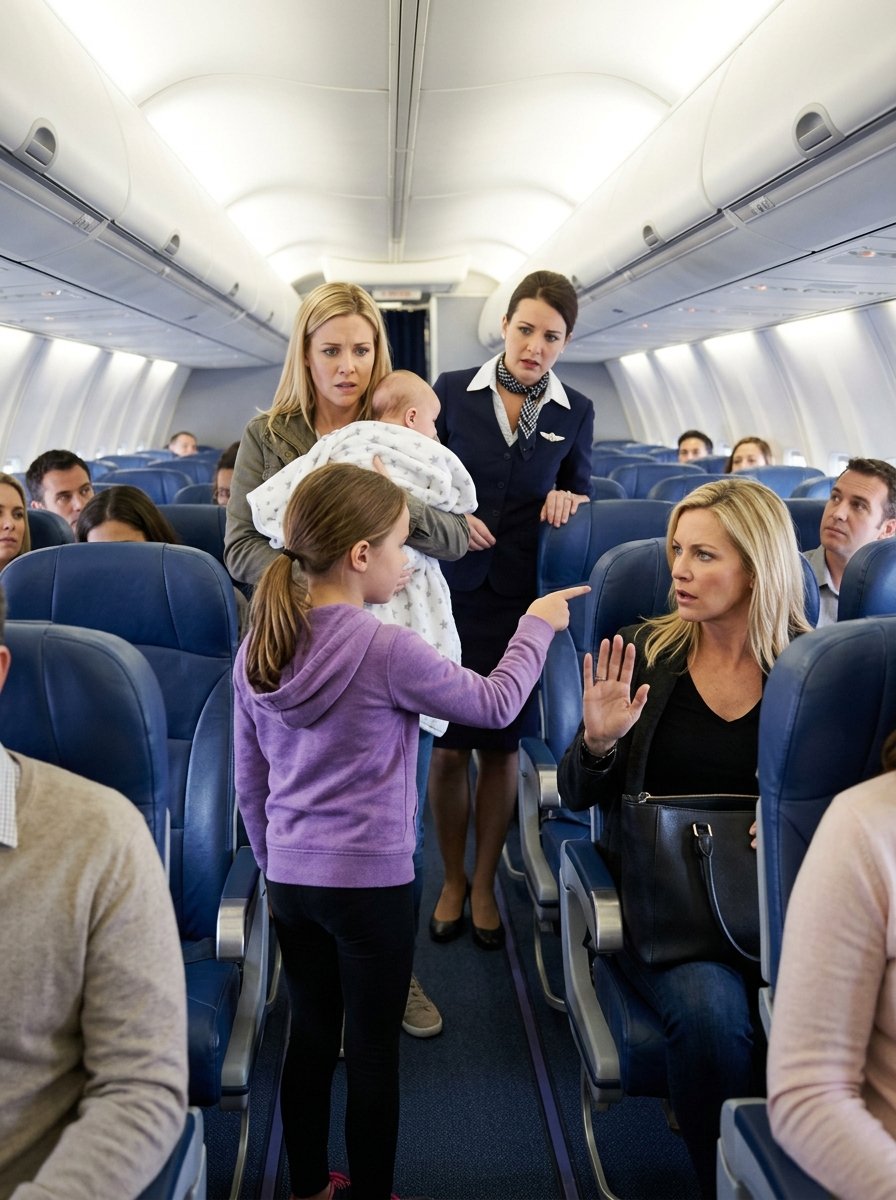A Stranger Took My Reserved Airplane Seat—Then My Daughter Spoke Up.