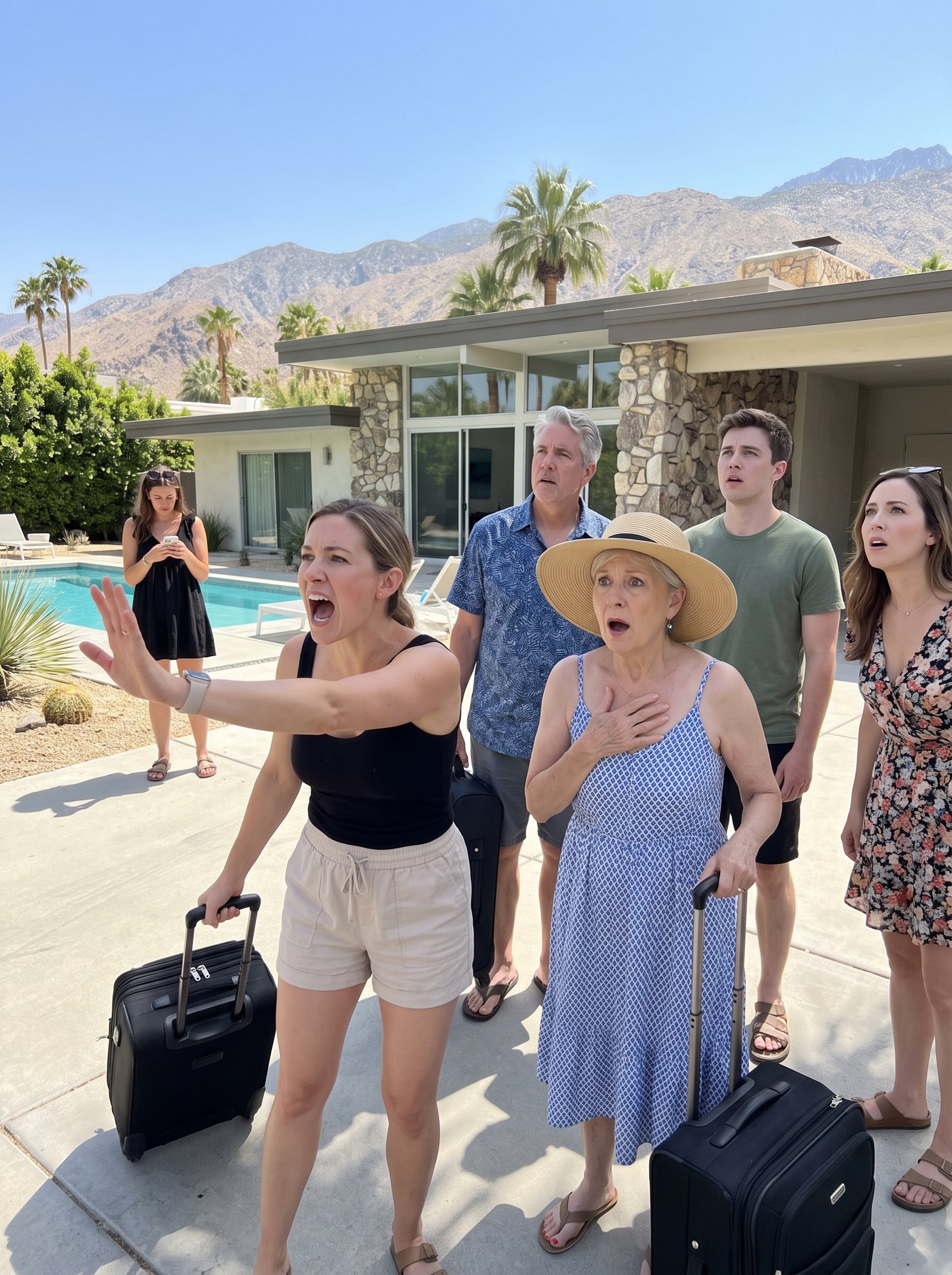 Mom Invited 12 Relatives to Stay at My Desert Mansion and Claimed Dad Built It. Then They Reached the Gate